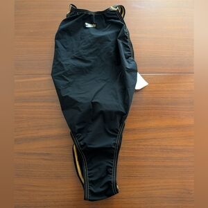 Speedo Fastskin LZR Racer Pro Record Breaker Swimsuit Womens 32 Black With Gold